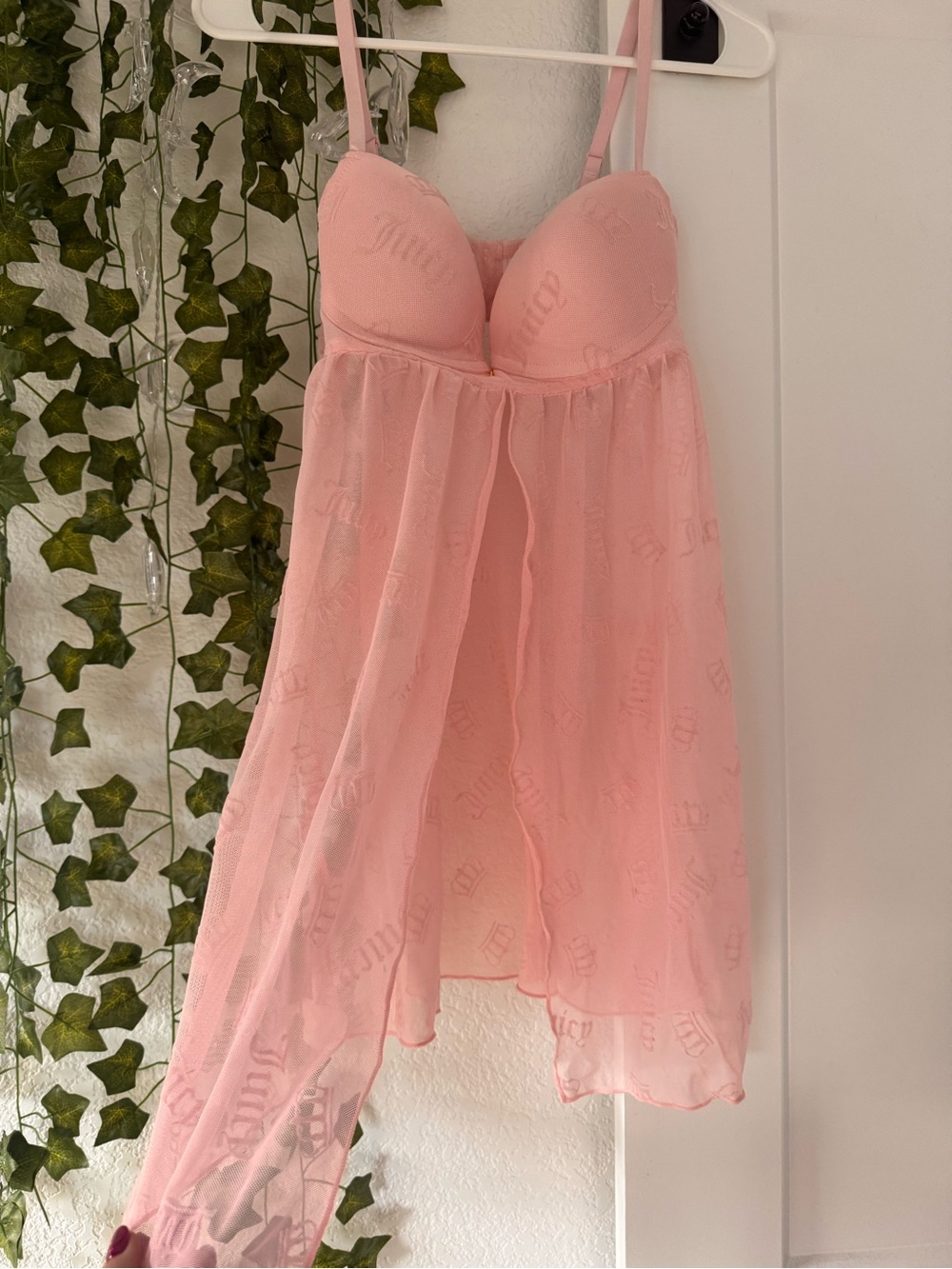 LIKE NEW JUICY COUTURE MESH BRA TOP
